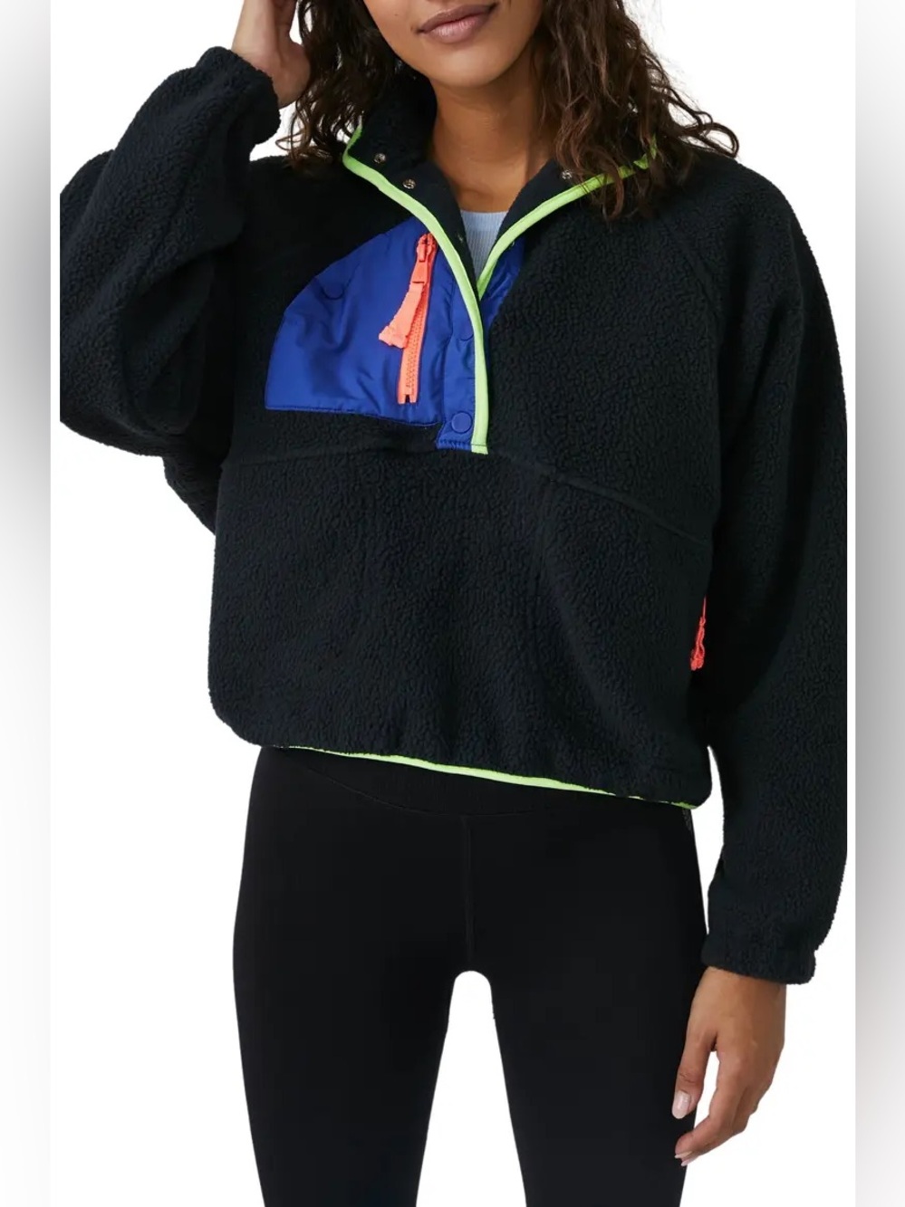 FP Movement by Free People Hit The Slopes Colorblock Pullover - Picture 1 of 4